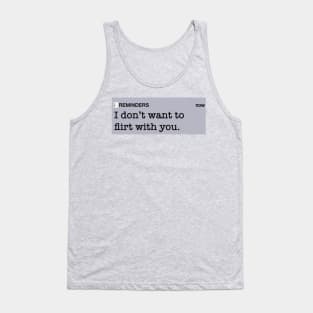 Reminder Tank Top